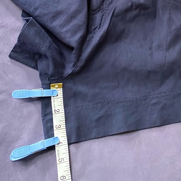 Frank & Eileen WATERFORD Walking Short ITALIAN PERFORMANCE LINEN size: 10 Navy - Picture 15 of 16